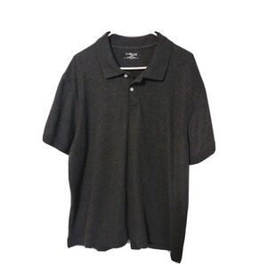 Sun River Polo Men's XL Gray 2 Button Tagless Cotton Blend Ready to Wear Fun